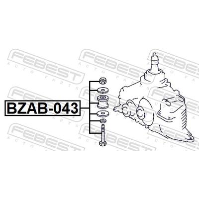FEBEST Lagerung, Differential BZAB-068 für Mercedes