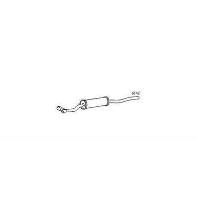 Hella Vorschalldämpfer [Hersteller-Nr. 8LB366020-011] für Audi, VW