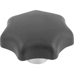 Sterngriff Kipp mit Innengewinde M 12 vorstehende Stahlbuchse,Form K