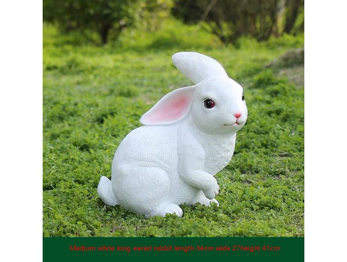 Simulation lapin Sculpture affichage FRP dessin animé poupée modèle le centre commercial extérieur Animal pelouse jardin maternelle Animal Sculpture