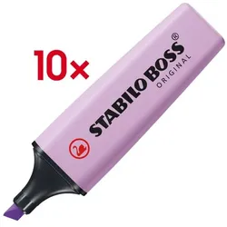 Stabilo 10x Textmarker »BOSS® Original« Pastell lila