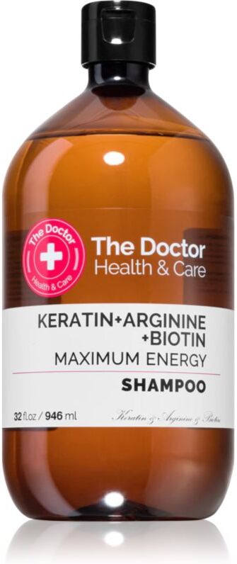 The Doctor Keratin + Arginine + Biotin Maximum Energy Shampoo mit Keratin für mehr Glanz und Festigkeit der Haare 946 ml