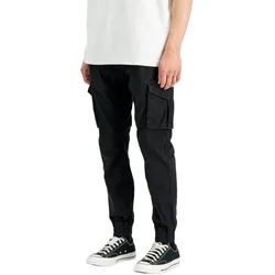 Alpha Industries Herren Freizeithose COTTON TWILL JOGGER - Tapered Fit - 116202 03 Black - XL