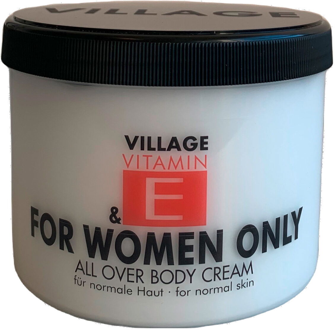 500ml Village Vitamin E For Women Only Bodycream