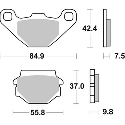 SBS Bremsbelag 546RSI Offroad Racing Sinter