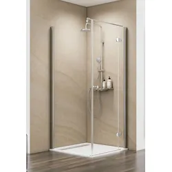 Schulte  ExpressPlus  MasterClass  Drehtür  inkl.  Seitenwand  900x900  mm  -  Türanschlag  rechts  -  für  Montage  auf  Duschbecken