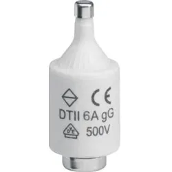 Hager LE2706 Sicherung DII E27 6A 500V gG Melder