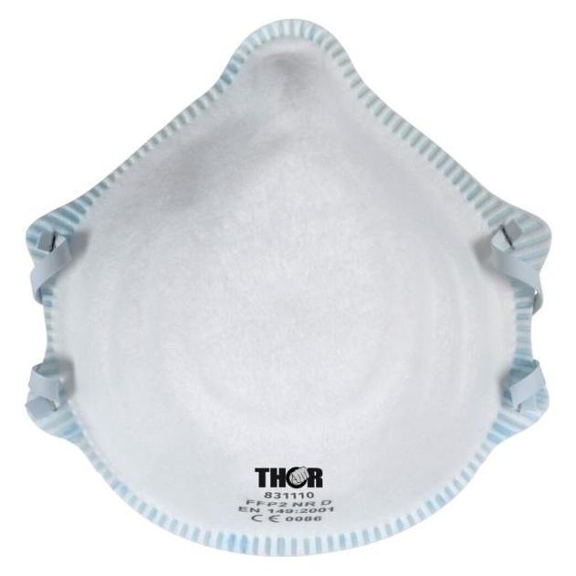 Thor Respirator,, One size, white, PP, FFP2 NR D, without valve - (20 pcs./pack) (FFP2, 20x) (1000004144)