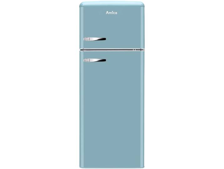AMICA Kühl-/Gefrierkombination DTR 374 190 R , Energieeffizienz: D, silber (türkisblau), Rechtsanschlag, Kühlschränke, Kühl-/Gefrierkombination