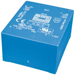 UI 39/21 209 - Trafo 30VA, 2x 9V, 2x 1667mA