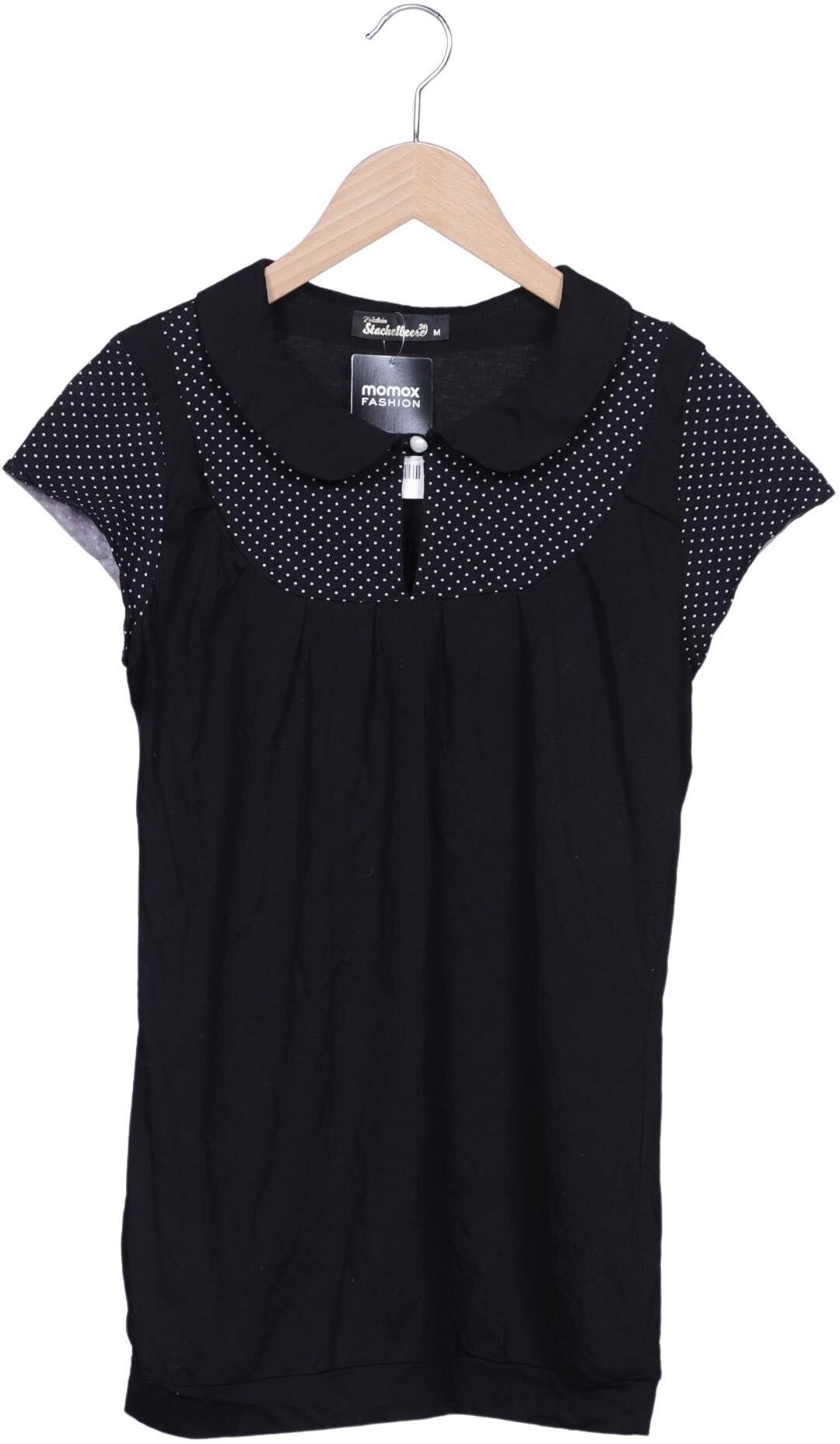 Fräulein Stachelbeere Damen T-Shirt, Schwarz, Gr. M, Modal / Baumwolle - Second Hand