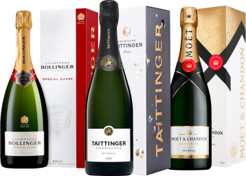 Vinatis Weinpaket - Markenchampagner - 3 Fl. - 2.25L