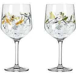Ritzenhoff Set Gin-Kelch Botanic Glamour, Cocktailgläser, Transparent