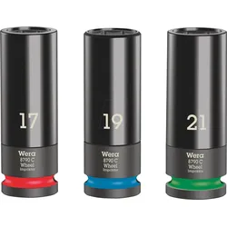 WERA 05004595001 - Steckschlüssel-Einsatz, Wheel Impaktor C Set 1