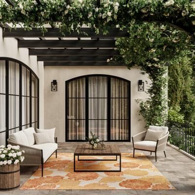 Nourison Garden Oasis Indoor/Outdoor Nature Area Rug