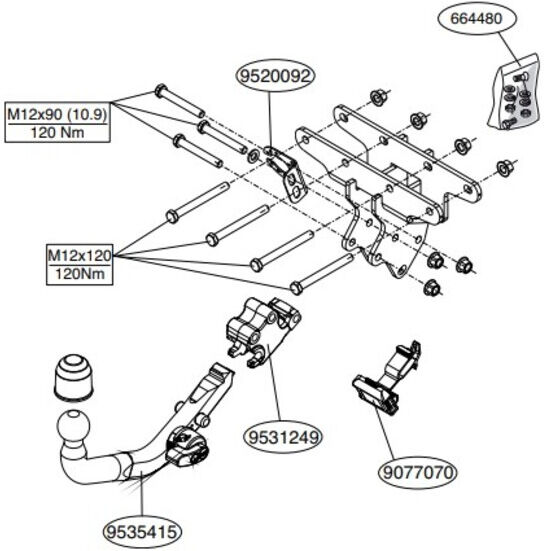 Attelage Jeep Wrangler JL y compris AdBlue & Hybride (09/18-) RDSOD