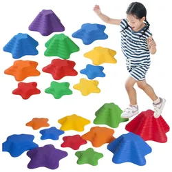 Sinnespfadsteine, 4 Größen, 6 bunte Steine