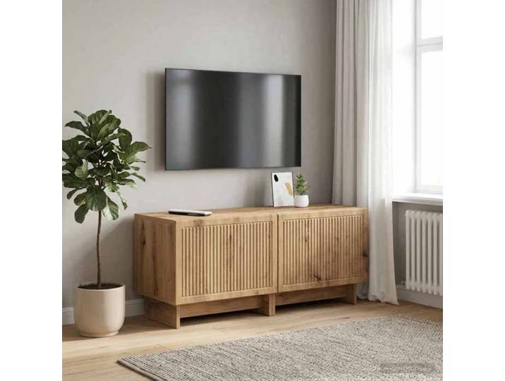 Meuble TV chêne artisanal bois ingénierie meuble télé design authentique