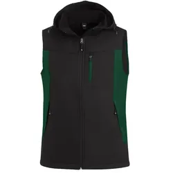 Softshellweste "JUSTUS" - 4XL - grün/schwarz