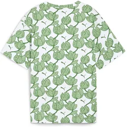 Puma, Damen, Sportshirt, ESS+ BLOSSOM AOP Tee (XS), Grün