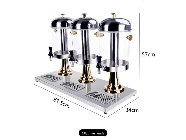 Distributeur de boissons en acier inoxydable de qualité alimentaire 8L, machine à jus et eau glacée pour fêtes