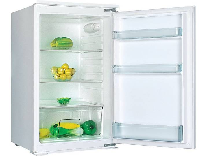 SCHOEPF Einbaukühlschrank KSE510A++, 88 cm hoch, 54 cm breit, Einbau-Vollraumkühlschrank, Schlepptür