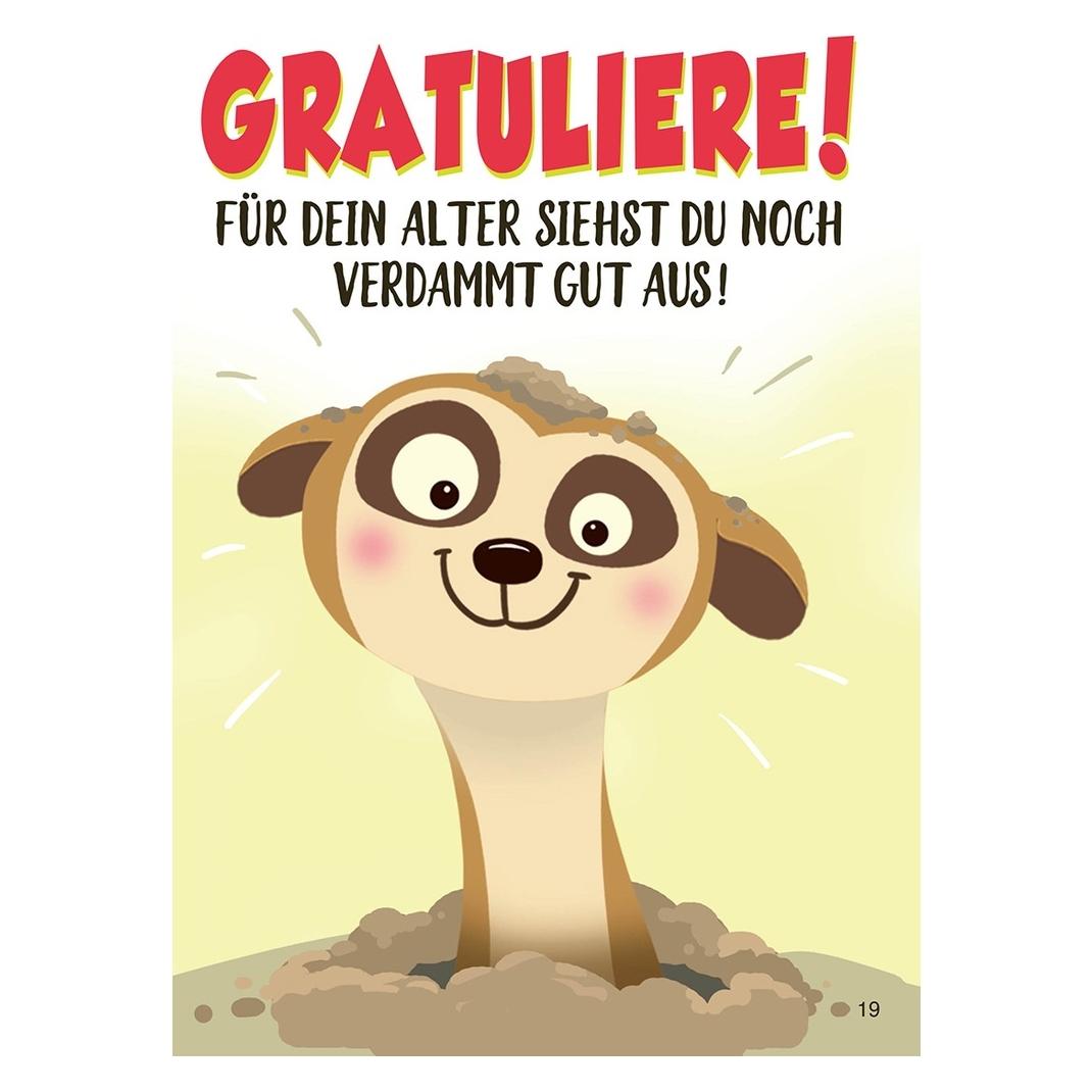 Magni Depesche 0011673-019 - Glückwunsch-Karte zum Geburtstag (neutral), ausgefallene Geburtstagskarte mit (1 Stk.) (32833814)