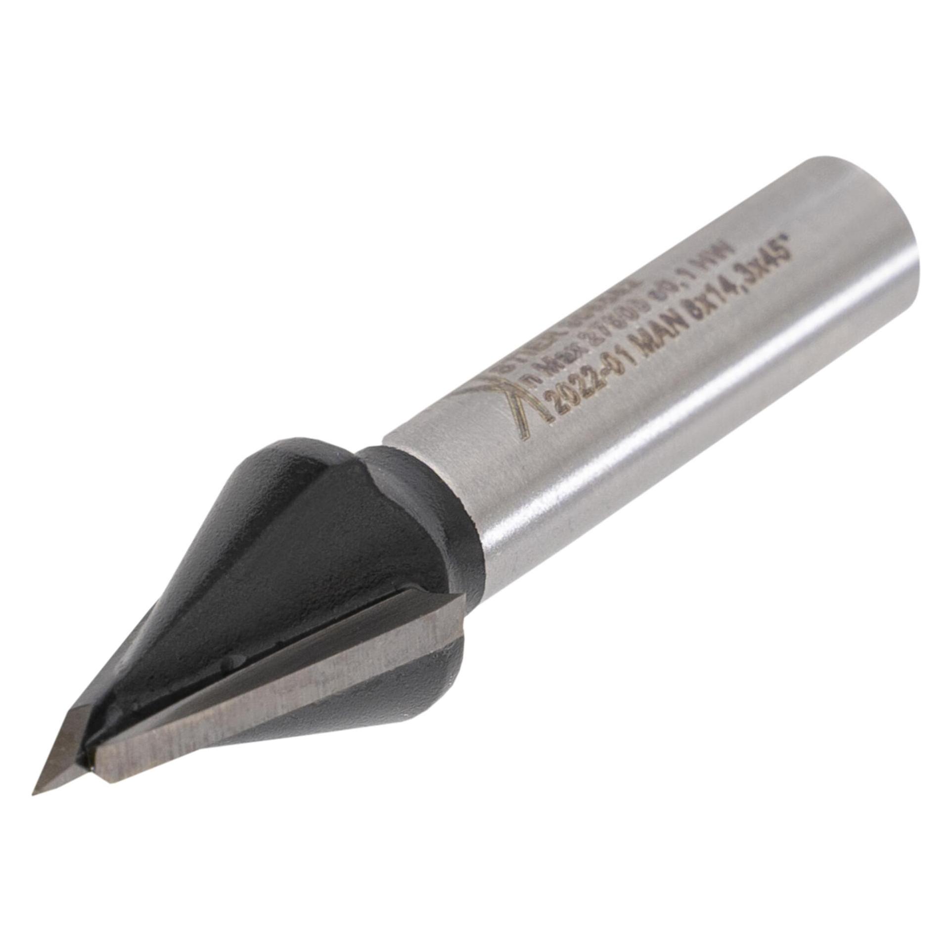 Stier Gipskartonfräser D14,3 mm 45 Grad S8 mm HW (92392113)