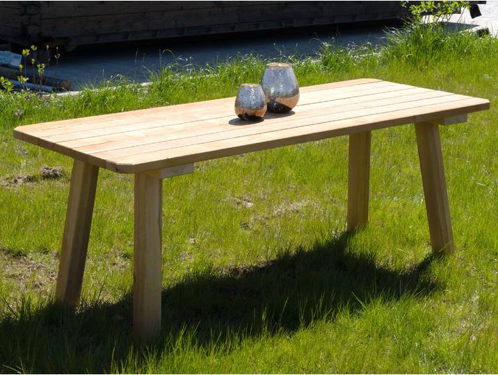 EIBSEE Gartentisch, Material Massivholz, Thermo-Fichte