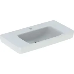Geberit Renova Plan, Waschtisch mit Ablagefläche, 90x48 cm, 1 Hahnloch, ohne Überlauf, 501703, 501.703.00.1, Farbe: Weiß