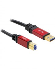 Delock Premium USB-Kabel 9-polig USB Typ A M B M 2 m / / 3.0 Schwarz (82757)
