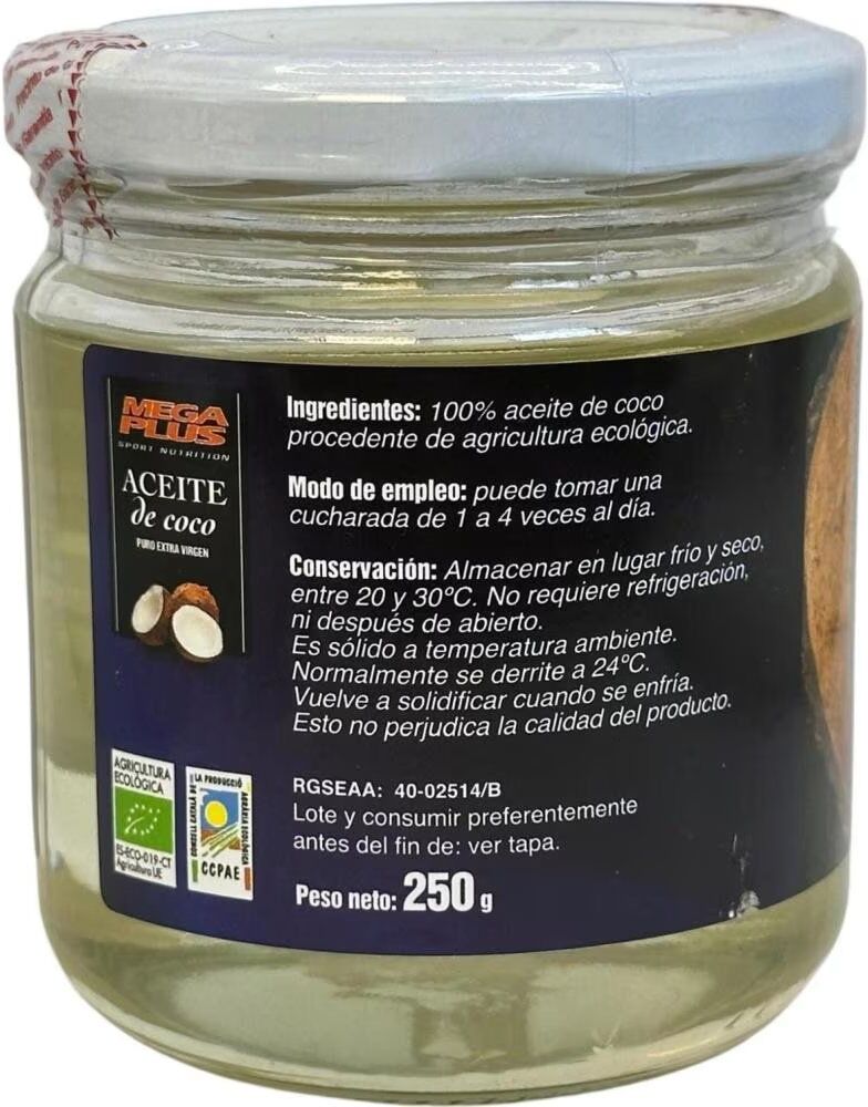Artesania Agrcola Aceite De Coco Virgen Extra Bio Agricola 250g Talla Única Unisex