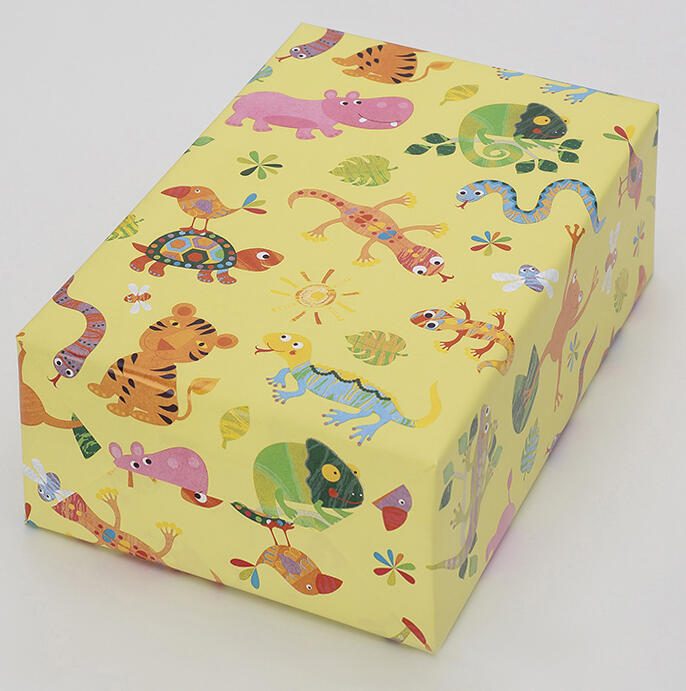 JUNG SCHÖNER VERPACKEN Geschenkpapier 50 cm x 20 m gelb/bunt 21950