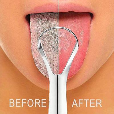 Market Central Fresh Breath Stainless Steel Tongue Scraper Fresh Breath Stainless Steel Tongue Scraper