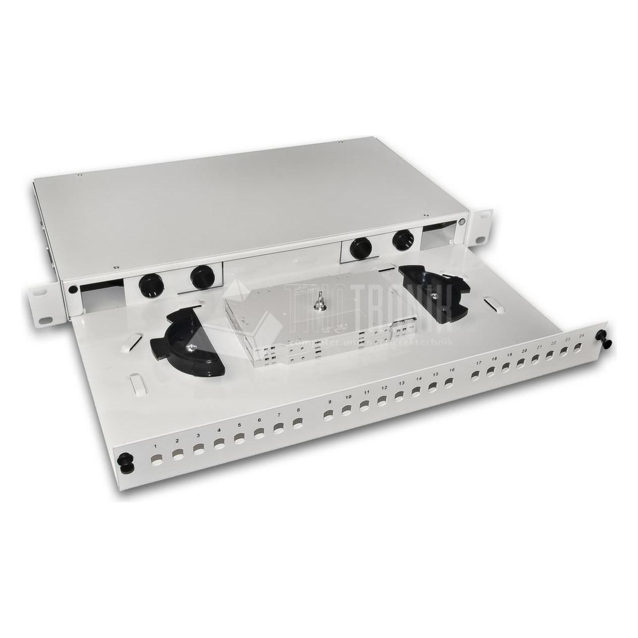 Lightwin ECONOMY 48,30cm (19") LWL Verteilerlade für 24xsimplex (Netzwerk Zubehör) (LVL 24-ST)