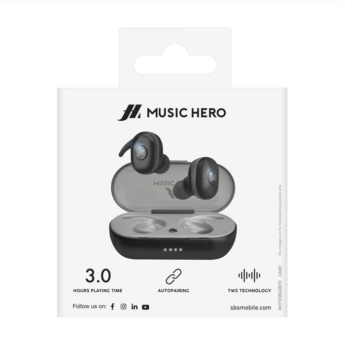 SBS Auricolari Bluetooth Mhtwsbudbtk