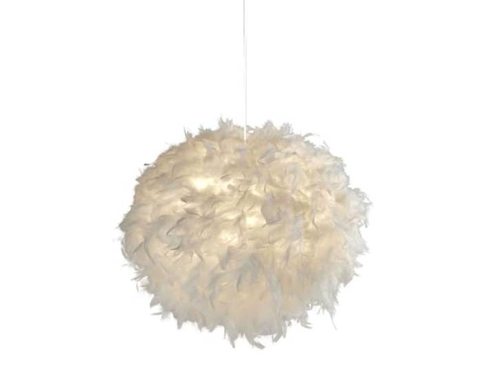 Suspension abat jour Plumes blanc E27 Max 10w Diam 50cm Haut 33cm FEATHER
