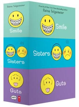 Smile, Sisters, and Guts: The Box Set - by Raina Telgemeier