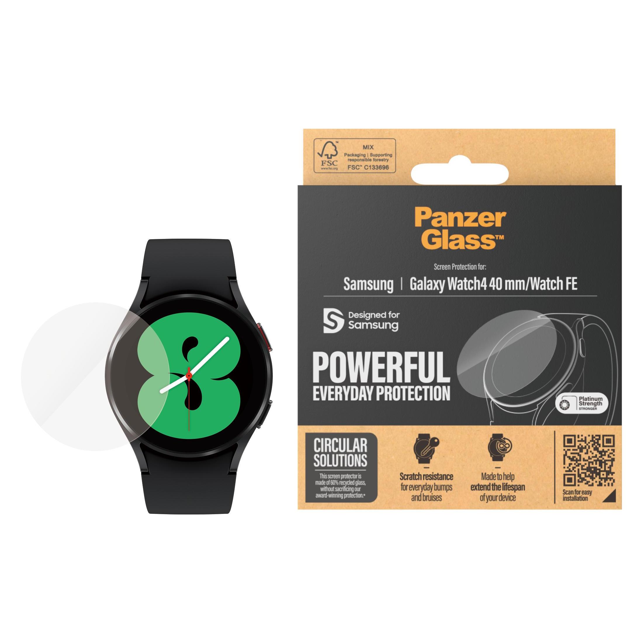 PanzerGlass Screen Protector Samsung Galaxy Watch FE | Ultra-Wide Fit (3728)
