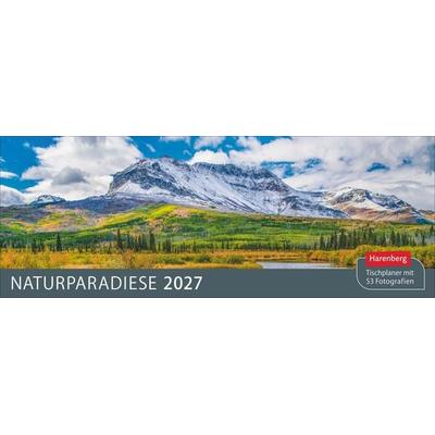 Naturparadiese Premium-Tischplaner 2027 - Wochenkalender mit 53 Fotografien