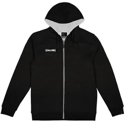 Spalding, Unisex, Laufjacke, Flow Hoody Zipper Jacket (140), Schwarz, 140