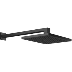 Dornbracht Regenbrause SERIENSPEZIFISCH Schwarz matt 300 x 240 mm mit FlowReduce-Funktion und Antikalk-System