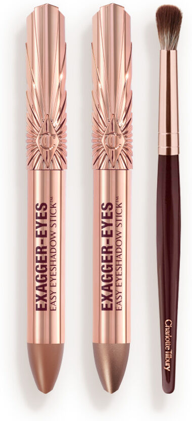 Exagger-eyes Mascara Easy Eyeshadow Stick & Blender Brush Kit - Eye Kit Charlotte Tilbury 386 Exagger-eyes Easy Eyeshadow Stick & Blender Brush Size: