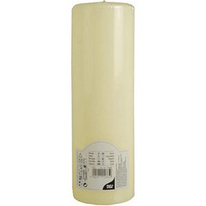 Papstar Kerzen 15365, Stumpenkerze, elfenbein Ivory, Ø 8 cm, Höhe 25 cm