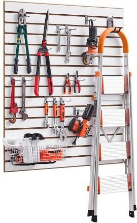 VEVOR MDF Gereedschapswand, Witte Wandorganizer, B/D/H: 122 x 122 x 1,8 cm