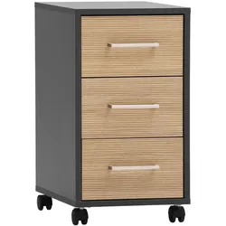 Möbelpartner Rollcontainer »Metz« grau, 32.6x59.7x39.1 cm