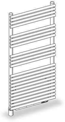 Radiateur électrique design Zehnder forma ZF1302506700000 LFE-120-050/IPS, 1230 x 496 mm, edelweiss
