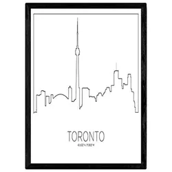 POSTER Toronto Skyline A3 Rahmenlos