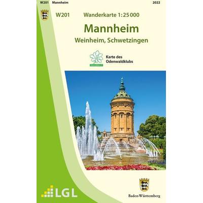 W201 Wanderkarte 1:25 000 Mannheim, Sonstige von , Landesamt für Geoinformation und Landentwicklung Baden-Württemberg (LGL), 978-3-86398-427-4