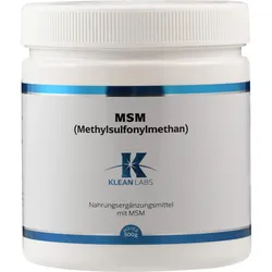 Msm Pulver Klean Labs 500 G